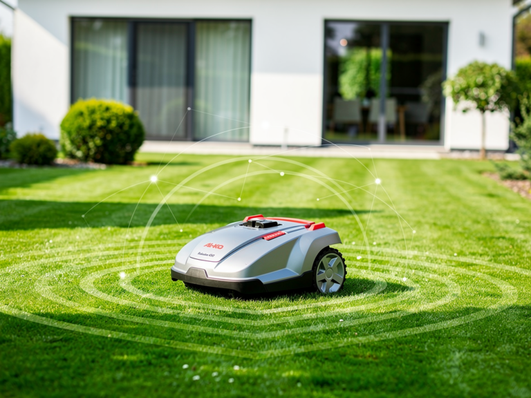 Al-Ko Robolinho 450 W im Test Wie präzise und vernetzt arbeitet der Mähroboter Al-Ko Robolinho 450 W Mähroboter beim präzisen Mähen und smarten App-Steuern