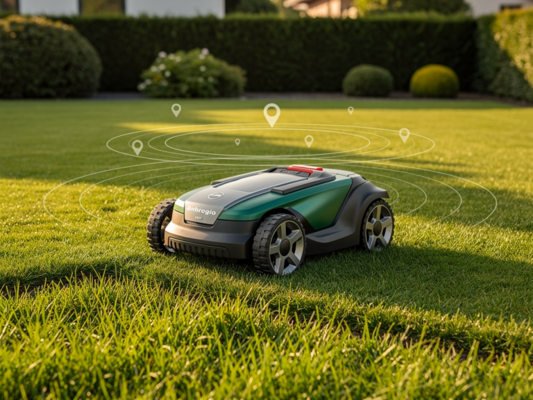Ambrogio L60 Elite S+ Mähroboter arbeitet kabellos mit GPS und Hangtauglichkeit
