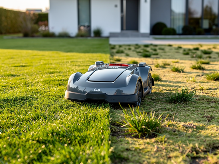 Einhell Freelexo LCD BT+ 500 Mähroboter im Test in einem kleinen Garten