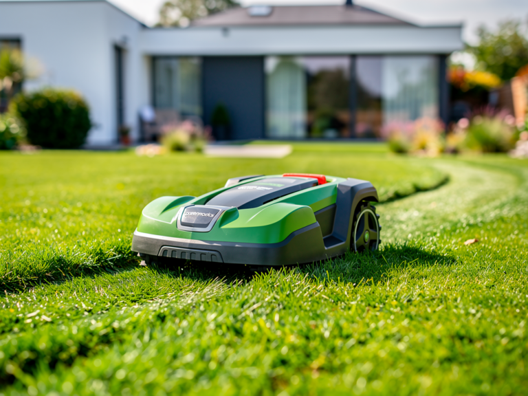 Greenworks Optimow 15 GPS Mähroboter im Test für mittelgroße Gärten im Einsatz