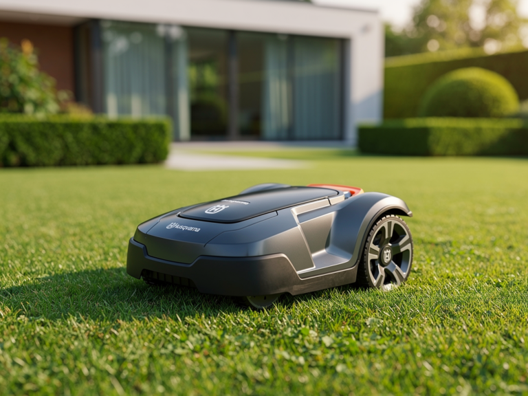 Husqvarna Automower NERA 430X im Test – kabellose Rasenpflege mit GPS Husqvarna Automower NERA 430X bei kabelloser GPS-Mähroboternavigation im Garten