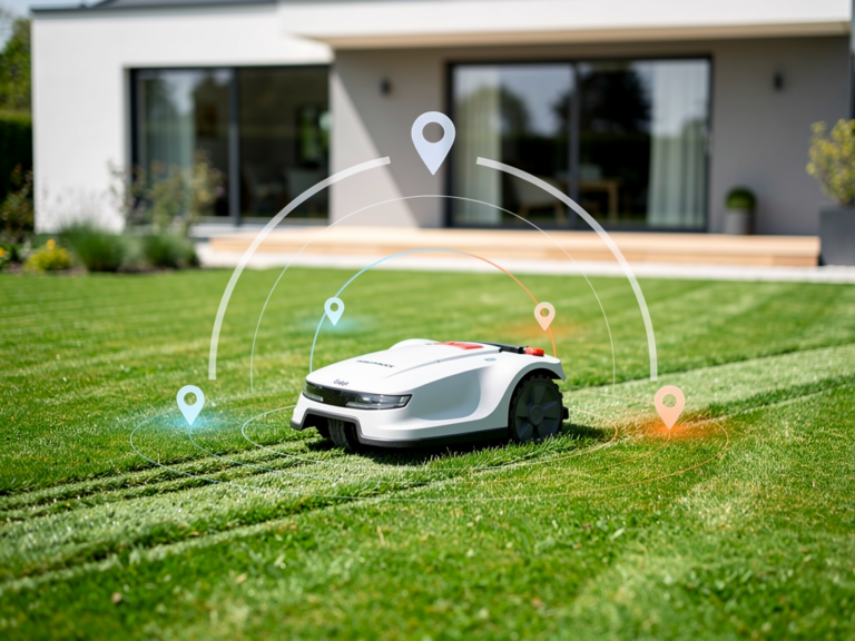 Segway Navimow H800E Mähroboter mit GPS-Technologie beim kabellosen Rasenmähen 2024